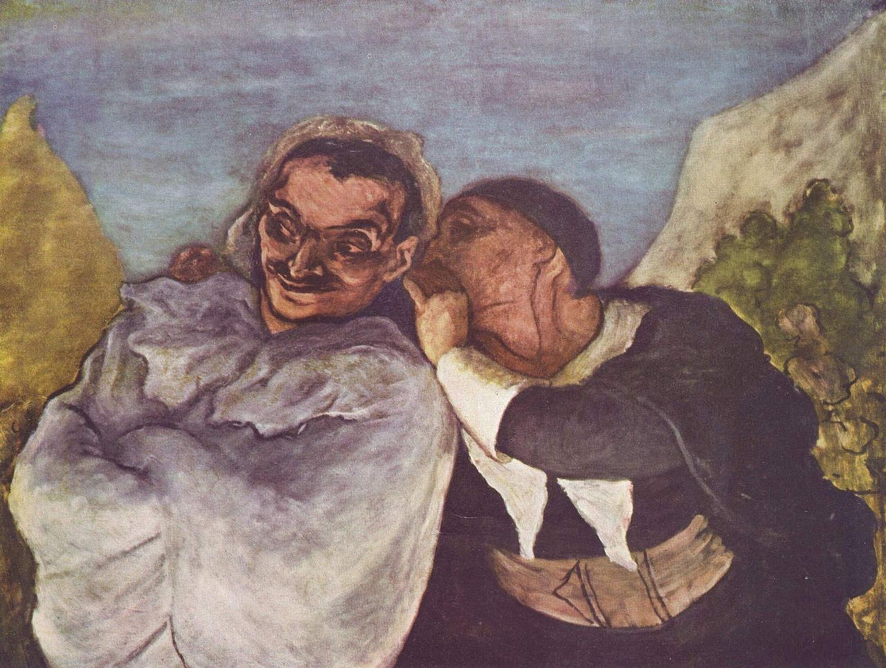 Crispin et Scapin par Honoré Daumier.